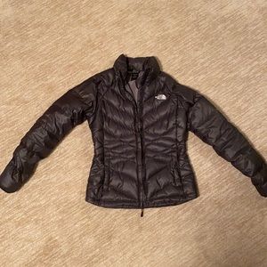 Northface black puffer jacket size small